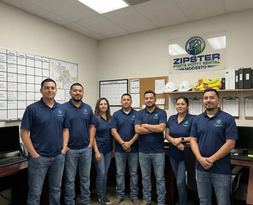 Zipster Porta Potty Rental Team in Modesto